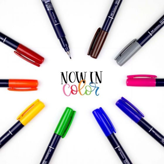 Tombow Fudenosuke 10 Colour Pack