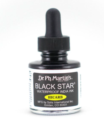 Dr. Ph. Martin's Black Star Hi-Carb India Ink