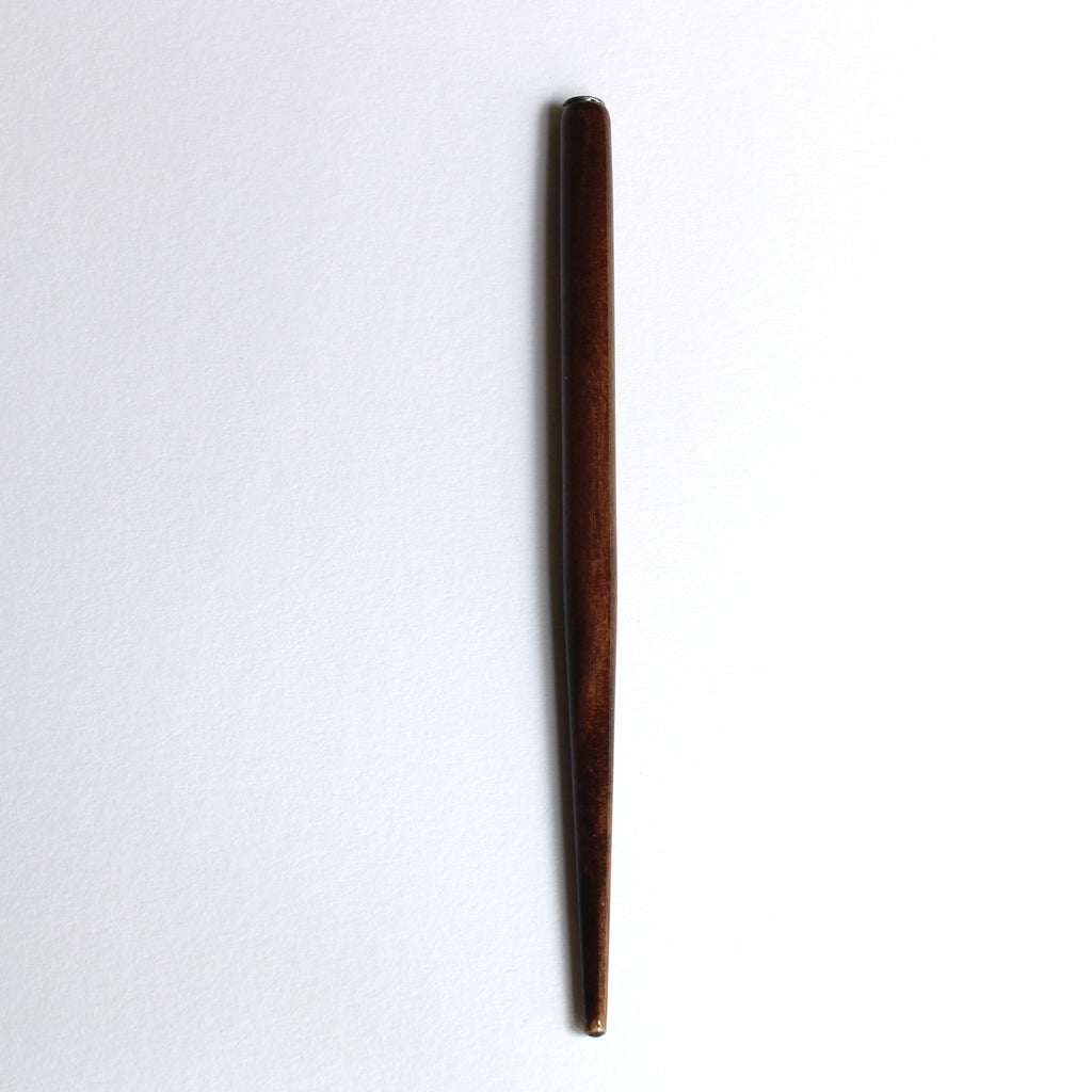 Straight Pen Holder in Nut Brown