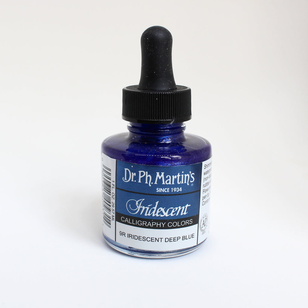 Dr. Ph. Martin's Iridescent Calligraphy Ink in Deep Blue 30ml Jar