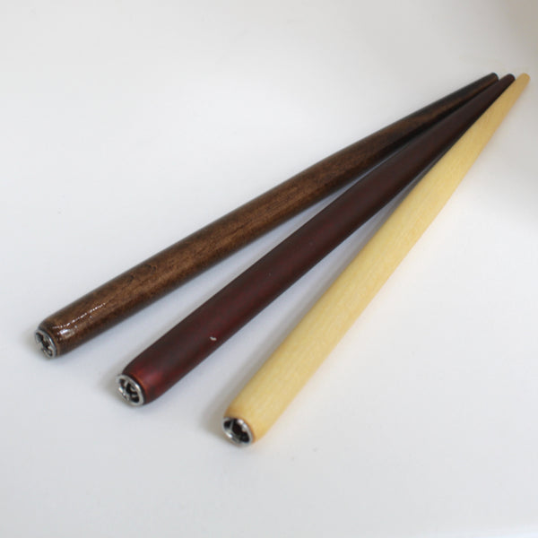Straight Pen Holders for Calligraphy in wood