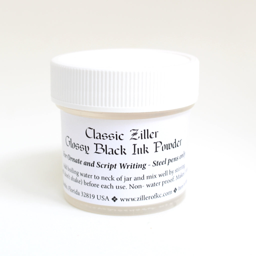 Ziller Ink - Glossy Black Ink Powder