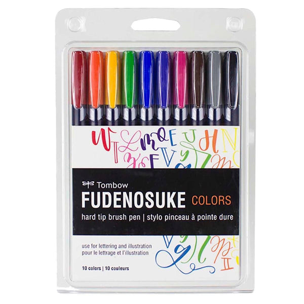 Tombow Fudenosuke 10 Colour Pack